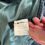 Jovani Mermaid Formal Gown Green Blue Ruched Asymmetrical Iridescent Bow 4 Photo 3