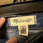 Madewell  Woman’s Baggy Straight Jeans Dark Worn Indigo Wash Size 24 Photo 2
