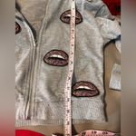 Soul Candy Gray Sequin Candy Lip Hoodie Photo 4