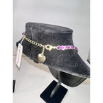 Betsey Johnson SPARKLING MULTICOLOR BEJEWELED FLORAL BUTTERFLY CHAIN NECKLACE Photo 3