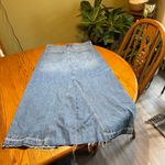 Gap Denim Maxi Skirt Size 31/12 Split in Front NWT Photo 2