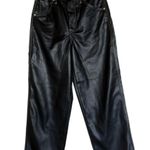 BLANK NYC NWT The Baxter High-Rise Vegan Leather Cargo Pants - Size 28 - Black Photo 2