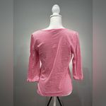 Jones New York CLEARANCE! Pink Striped Faux Pocket Shirt Size L EUC Photo 1