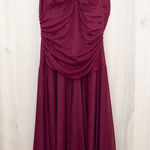 Speechless Y2K Womens Dress S Burgundy Halter Glitter Asymmetrical Party Fairy Photo 0