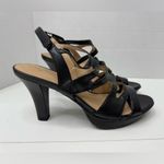 Naturalizer NEW  black Heels Sandals size 9W Photo 2