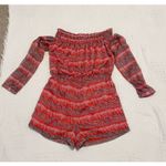 barney's new york small floral Plisse off the shoulder romper SH 2606 Photo 8