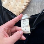 Vintage Y2K velvet butterfly‎ embroidered spaghetti strap mini dress Black Photo 5