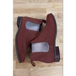 Toms Burgendy Ankle Booties Chelsea Booties Burgundy - Size W9 Photo 6