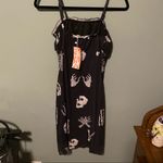 Romwe NWT Skull Graphic Ruched Bust Cami Dress Photo 2