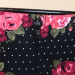 Torrid  Women’s Roses Floral Print Micro Dot Defined Waist Pleated Tank Dress Photo 6