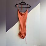 Wilfred Aritzia adjustable ruched slip dress, warm brown, Sz XS Photo 2