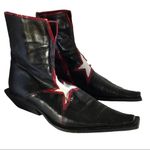 GOFFREDO FANTINI MATERIA PRIMA BLACK, RED AND WHITE STAR DESIGN BOOTS (36) Black Size 5 Photo 0