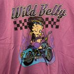 Biker Betty Easy Rider Motorcycle Betty Boop Long Sleeve L Photo 1
