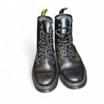 Dr. Martens Zavala Black Leather Combat Boots 7M 8L EU39 Lace Up Unisex Photo 2