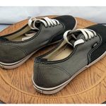 Vans Mens Size 6.5 M 8 W Sneakers Black & Gray Canvas Tennis Shoes Photo 2