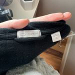 J. Jill Luxe Tencel Duster Cardigan Sweater Size L Tall Hooded Pockets Black Photo 2