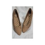 Birdies Women's Goldfinch Woven Almond Toe Flat in Tan size 7.5 Bohemian Preppy Photo 1