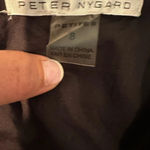 Peter Nygard black cotton Fit and Flare Sleeveless dress 8p Eyelet Cutout Photo 4