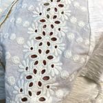 Bit & Bridle  Women Size Small Blouse Top Oatmeal Ivory Eyelet Equestrian Western Photo 4