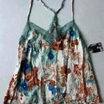 Midnight Bakery 100% Rayon Sleepwear Floret‎ Cami Pajama One Piece Size L. Green Size L Photo 0