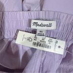Madewell NWT Dolphin Hem Shorts Striped Lavender Purple Size XS Photo 2