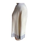Vintage Jersild White Cardigan Acrylic Sweater w/ scalloped trim Photo 2