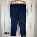 Old Navy Pixie High Rise Secret Slim Pockets Navy Blue Cropped Pants Womens 12 Photo 1