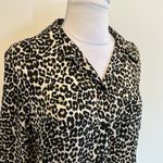 Equipment  Reese Leopard Print Button Down Shirt Photo 6