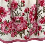 J Jill Womens Side Zip Floral‎ Pleated Linen A Photo 1