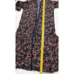 Jessica Simpson Women’s Floral Long Kimono Duster Cardigan Ruffle Hem Size M Photo 7