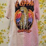 Urban Outfitters Def Leppard split Dye oversized tee Photo 2