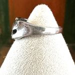 Vintage Sterling Silver Cat Face Pinky Ring Photo 1