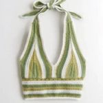 Hollister  Crochet Halter Top Size Small Boho Retro Photo 1