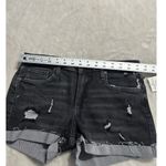 BLANK NYC The Fulton Roll Up Jean Shorts Women's 27 Black Distressed Denim NWT Photo 6