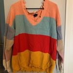 Blank Paige Distressed rainbow sweater from  Photo 0
