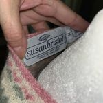 Susan Bristol Pink Women's Sweater with Patterned Collar Photo 8