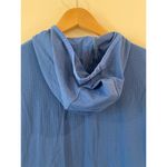 L.L.Bean Long Sleeve Sand Beach Cover Up Tunic Hoodie Blue Women's Size Medium Photo 6