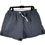 Madewell  IWL‎ Gray Drawstring Athletic Shorts Casual Sporty Comfort Size L Photo 3