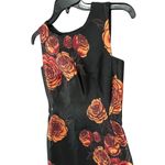 Aquilano Rimondi Sheath Dress 40 US S Black Floral Italy Romantic Euro Summer Photo 4