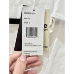 Lafayette 148 NWT  Stretch Cotton Straight Button Down Shirt White Women's Size 2 Photo 5