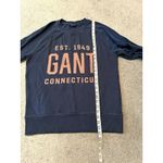 GANT Crew Neck Navy Blue Jumper Sweater Men‎ Size Large Blue Photo 5