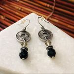 Chico's Chico’s Silver Tone & Glass Bead Earrings Photo 2