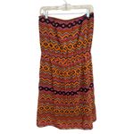 Mystree  Strapless Printed Dress Large Photo 1