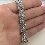 Link Chain Bracelet for Men Women Streetwear Punk Hip Hop Unisex Style Silver Photo 4
