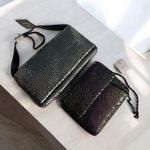 Lot Of 2 Women's metal mesh evening clutch purse for Party Prom Wedding Banquet Photo 0