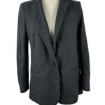 J.Crew Alfie Blazer in Dark Heather Gray Italian Knit Wool Blend Jacket Size 4 Photo 13