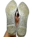 Jeffrey Campbell Jelly Love Silver Glitter D’Orsay Flats Size 8 Photo 7