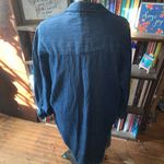 Gap  dark wash normcore M denim classic collared tunic Photo 1