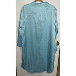 Norm Thompson Gown Vintage Polka Dot Lace Long 90s Women L Blue Size L Photo 1