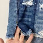 American Eagle  Two Tone vintage Hi Rise Ripped Festival Cutoffs Jean shorts & Photo 2